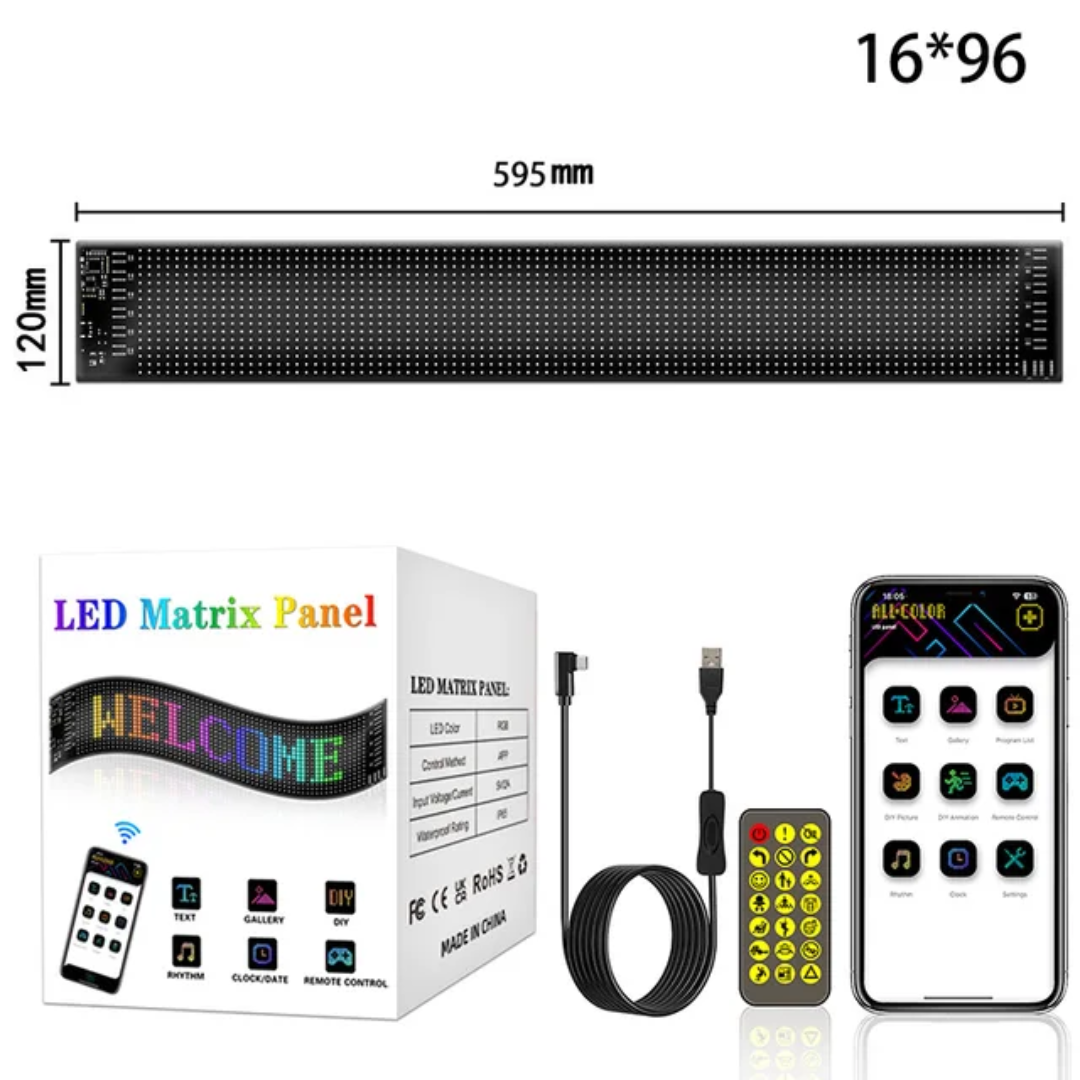LED Matrix™ - Ideal para carros e lojas