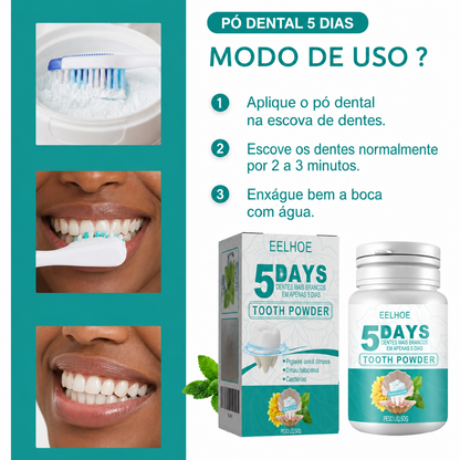 BrightDent™ - Clareador dental em pó